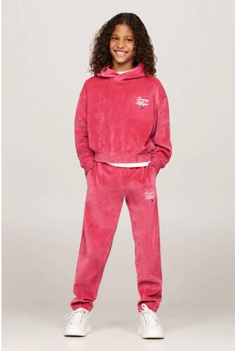 Tommy Hilfiger velours; hoodie roze Trui Logo 104 - Foto 2