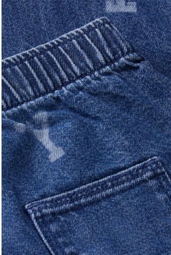 Tommy Hilfiger wide leg jeans met print mediumblauw Jongens Denim All over print - Foto 2