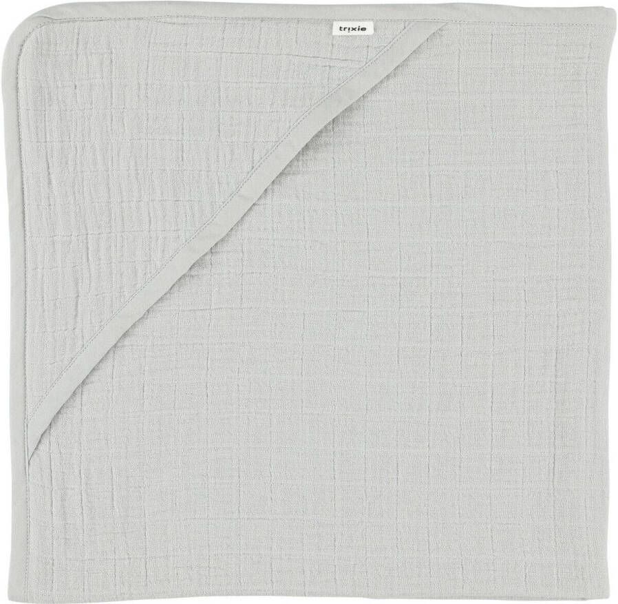TRIXIE badcape Bliss 75x75 cm lichtgrijs Handdoek badcape Effen