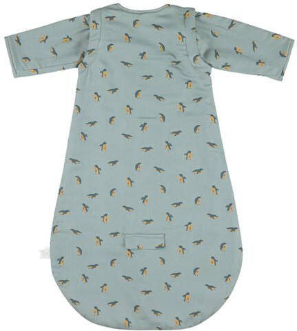 TRIXIE baby slaapzak tussenseizoen Peppy Penguins Babyslaapzak Blauw Dierenprint 70