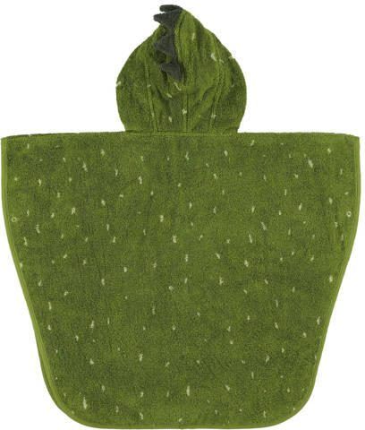 TRIXIE poncho Mr. Dino Handdoek badcape Groen Dierenprint