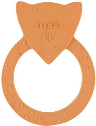 TRIXIE Rubber ronde bijtring Mr. Fox Oranje | Bijtring van