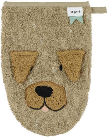 TRIXIE washandje set van 2 Mr. Dino Mr. Dog Hydrofiele washandjes Beige - Foto 3
