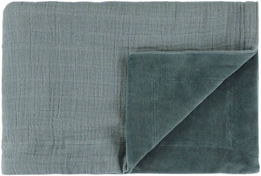 TRIXIE Bliss baby wiegdeken fleece 75x100 cm petrol Babydeken Blauw Effen