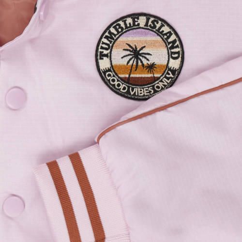 Tumble 'n Dry bomberjack zomer Vilette lichtroze rood Meisjes Polyester Ronde hals 134 140