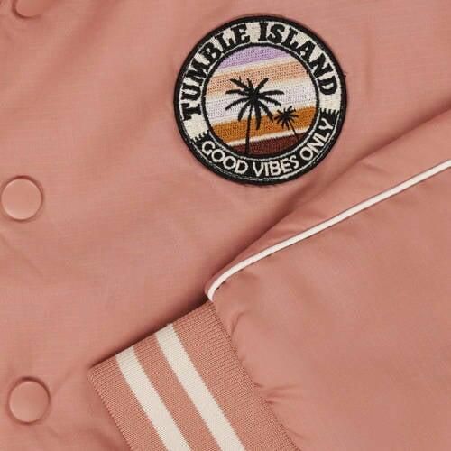 Tumble 'n Dry bomberjack zomer Vilette oud roze Meisjes Gerecycled polyester Ronde hals 146 152 - Foto 2