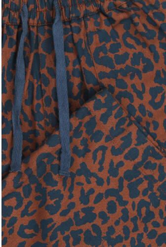 Tumble 'n Dry casual broek met panterprint donkerbruin Meisjes Katoen - Foto 3