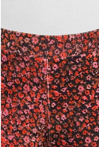 Tumble 'n Dry gebloemde flared broek Valloire donkerblauw oranje roze Multi Meisjes Katoen 104 - Foto 2