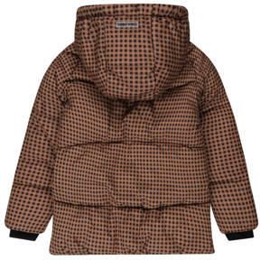 Tumble 'n Dry geruite gewatteerde winterjas Bonn bruin donkerblauw Multi Meisjes Polyester Capuchon 134 140 - Foto 3