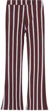 Tumble 'n Dry gestreepte flared broek donkerbruin Meisjes Stretchkatoen - Foto 4