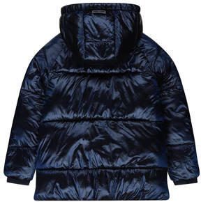 Tumble 'n Dry gewatteerde winterjas Rostock donkerblauw metallic Meisjes Polyamide Capuchon 158 164 - Foto 2