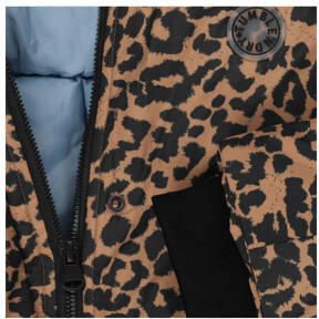 Tumble 'n Dry jas Norden met panterprint bruin zwart Multi Meisjes Polyester Capuchon 134 140 - Foto 3