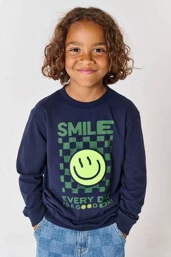 Tumble 'n Dry longsleeve met print donkerblauw Jongens Katoen Ronde hals - Foto 3