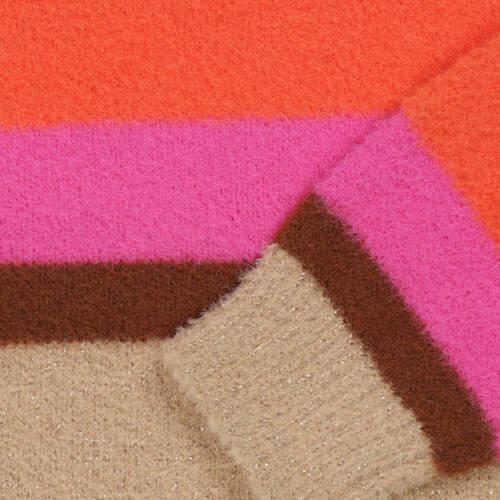 Tumble 'n Dry Mid gestreepte trui Trinity beige roze oranje Meisjes Polyamide Ronde hals 146 152 - Foto 2