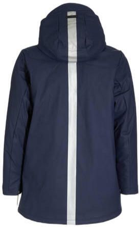 Tumble 'n Dry Mid regenjas Noraino teddy donkerblauw Jongens Kunststof Capuchon 134 140 - Foto 3