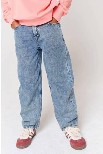 Tumble 'n Dry mom jeans medium blue denim Blauw Effen - Foto 4