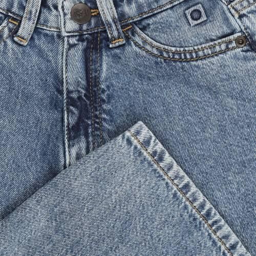 Tumble 'n Dry mom jeans medium blue denim Blauw Effen - Foto 5