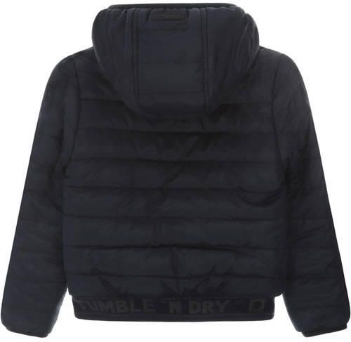 Tumble 'n Dry reversible gewatteerde winterjas Irvin met camouflageprint donkerblauw groen Jongens Teddy Capuchon 104 - Foto 2