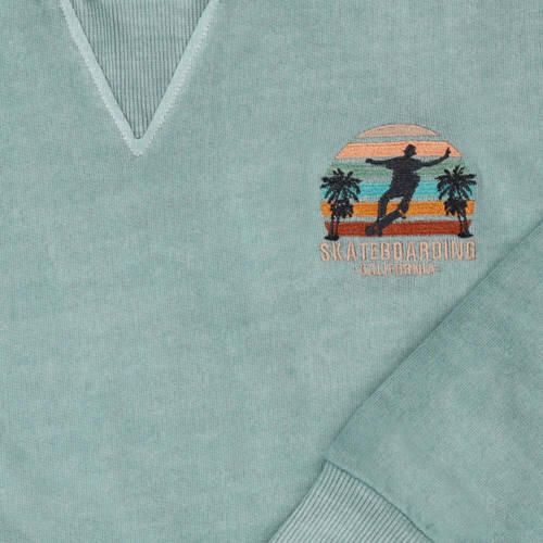 Tumble 'n Dry sweater Lakeport met printopdruk mint groen Printopdruk 134 140