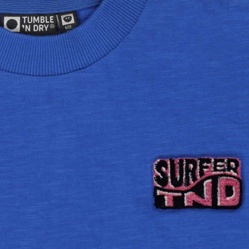 Tumble 'n Dry T-shirt Juno Beach blauw Jongens Katoen Ronde hals Effen 134 140 - Foto 2