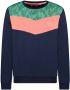 TYGO & vito sweater donkerblauw roze groen - Thumbnail 2