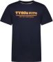 TYGO & vito T-shirt met logo donkerblauw oranje - Thumbnail 2