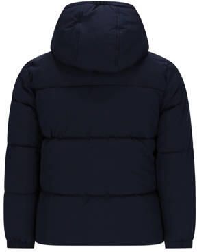 TYGO & vito gewatteerde jas donkerblauw Meisjes Polyester Capuchon Effen