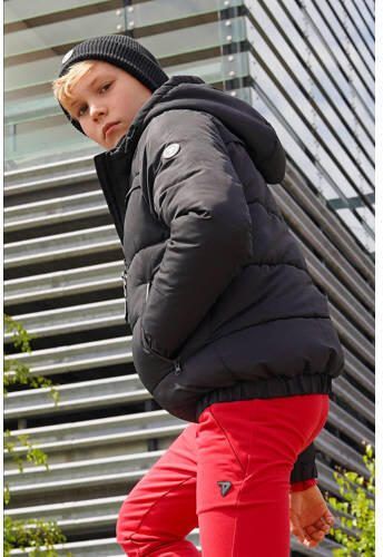 TYGO & vito gewatteerde winterjas Bart zwart Jongens Polyester Capuchon 134 140 - Foto 3