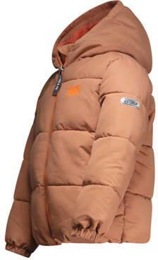 TYGO & vito gewatteerde winterjas Jara roestbruin Meisjes Polyester Capuchon 110 116 - Foto 3