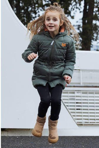 TYGO & vito gewatteerde winterjas Josie groen Meisjes Polyester Capuchon 134 140 - Foto 2