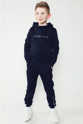 TYGO & vito hoodie donkerblauw Sweater Effen - Foto 3