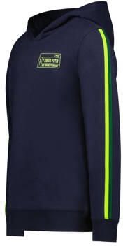 TYGO & vito hoodie Hans met printopdruk donkerblauw Sweater Jongens Stretchkatoen (duurzaam) Capuchon 152 - Foto 2
