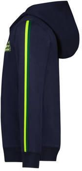 TYGO & vito hoodie Hans met printopdruk donkerblauw Sweater Jongens Stretchkatoen (duurzaam) Capuchon 152 - Foto 3