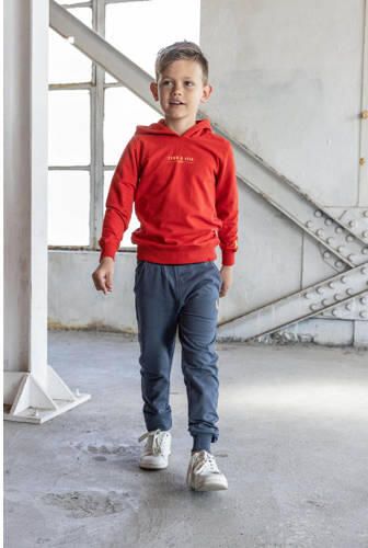 TYGO & vito hoodie Hugo met logo helderrood Sweater Logo 110 116