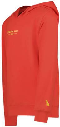 TYGO & vito hoodie Hugo met logo helderrood Sweater Logo 110 116 - Foto 3