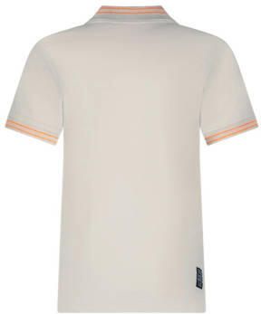 TYGO & vito polo Milan beige oranje Jongens Katoen Polokraag Meerkleurig 110 116