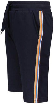 TYGO & vito regular fit sweatshort Bing met zijstreep donkerblauw muticolor Korte broek 110 116 - Foto 3