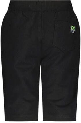 TYGO & vito regular fit sweatshort Bing met zijstreep zwart neongroen Korte broek 110 116