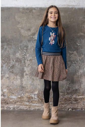 TYGO & vito rok Rosa met all over print camel Beige Meisjes Sweat All over print 140 - Foto 3