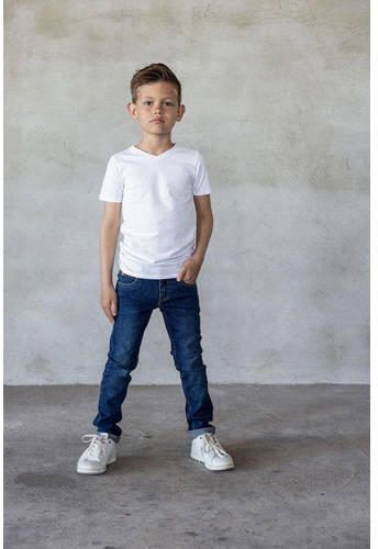 TYGO & vito skinny jeans Binq dark used Blauw Jongens Stretchdenim Effen 104 - Foto 4