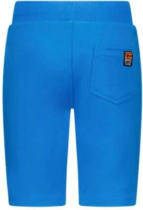 TYGO & vito slim fit sweatshort Bing met zijstreep hardblauw Korte broek Jongens Stretchkatoen 122 128 - Foto 2