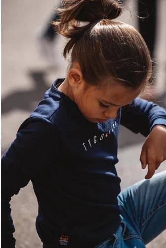 TYGO & vito sweater donkerblauw Effen 110 116 | Sweater van - Foto 5