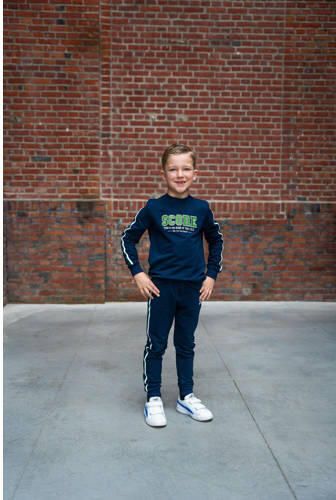 TYGO & vito sweater Sam met printopdruk donkerblauw Printopdruk 104 - Foto 3