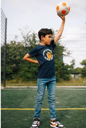 TYGO & vito T-shirt Jaimy met printopdruk donkerblauw multi Jongens Katoen Ronde hals 110 116 - Foto 2