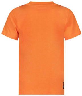 TYGO & vito T-shirt James met logo feloranje Jongens Polyester Ronde hals 110 116 - Foto 2
