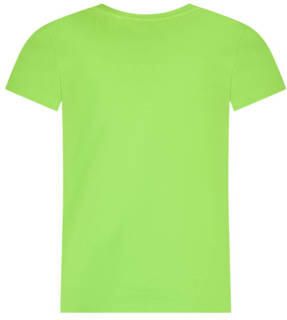 TYGO & vito T-shirt Jayla met tekst felgroen Meisjes Katoen Ronde hals 122 128