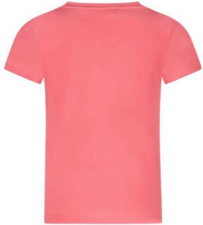 TYGO & vito T-shirt met printopdruk zoetroze Meisjes Polyester Ronde hals 110 116