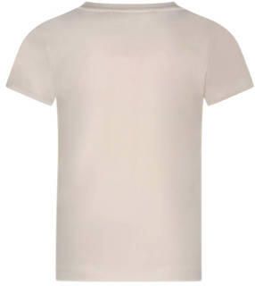 TYGO & vito T-shirt Niqé beige multicolor Meisjes Katoen Ronde hals Meerkleurig 122 128