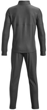 Under Armour Junior trainingspak grijs wit Jongens Polyester Opstaande kraag 176