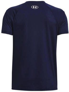 Under Armour sportshirt donkerblauw Sport t-shirt Jongens Polyester Ronde hals 140